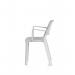 Nest Loop Stacking Cafe & Bistro Chair Grey with Arms BR000347