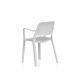 Nest Loop Stacking Cafe & Bistro Chair Grey with Arms BR000347