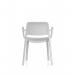 Nest Loop Stacking Cafe & Bistro Chair Grey with Arms BR000347