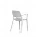 Nest Loop Stacking Cafe & Bistro Chair Grey with Arms BR000347