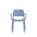 Nest Loop Stacking Cafe & Bistro Chair Blue with Arms BR000348