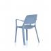 Nest Loop Stacking Cafe & Bistro Chair Blue with Arms BR000348