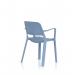 Nest Loop Stacking Cafe & Bistro Chair Blue with Arms BR000348