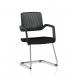 Cosmo Cantilever Chair Black Frame Black Seat BR000351