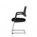Cosmo Cantilever Chair Black Frame Black Seat BR000351