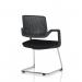Cosmo Cantilever Chair Black Frame Black Seat BR000351