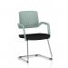 Cosmo Cantilever Chair Green Frame Black Seat BR000353