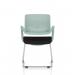 Cosmo Cantilever Chair Green Frame Black Seat BR000353