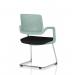 Cosmo Cantilever Chair Green Frame Black Seat BR000353