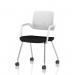 Cosmo Training Chair White Frame Black Seat BR000356