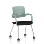 Cosmo Training Chair Green Frame Black Seat BR000357