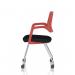 Cosmo Training Chair Red Frame Black Seat BR000358