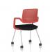 Cosmo Training Chair Red Frame Black Seat BR000358