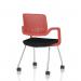Cosmo Training Chair Red Frame Black Seat BR000358