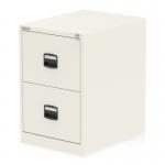 Qube by Bisley 2 Drawer Filing Cabinet Chalk White BS0005