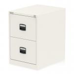 Qube by Bisley 2 Drawer Filing Cabinet Chalk White  BS0005