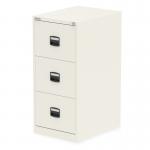 Qube by Bisley 3 Drawer Filing Cabinet Chalk White BS0008