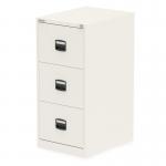 Qube by Bisley 3 Drawer Filing Cabinet Chalk White BS0008