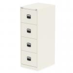 Qube by Bisley 4 Drawer Filing Cabinet Chalk White BS0011