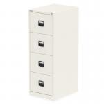 Qube by Bisley 4 Drawer Filing Cabinet Chalk White  BS0011