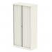 Qube by Bisley 2000mm Side Tambour Cupboard Chalk White No Shelves BS0015