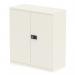 Qube by Bisley Stationery 1000mm 2-Door Cupboard Chalk White With Shelf BS0026