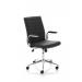 Impulse 1600mm Straight Office Desk Beech Top Silver Cantilever Leg with 2 Drawer Mobile Pedestal and Ezra Black BUND1289