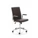 Impulse 1600mm Straight Office Desk White Top Silver Cantilever Leg with 2 Drawer Mobile Pedestal and Ezra Brown BUND1317