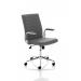 Impulse 1600mm Straight Office Desk Beech Top Silver Cantilever Leg with 2 Drawer Mobile Pedestal and Ezra Grey BUND1337