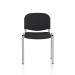 ISO Stacking Chair Black Fabric Chrome Frame (Bundle of 30) BUND1461