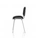 ISO Stacking Chair Black Fabric Chrome Frame (Bundle of 30) BUND1461