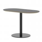 Brixworth 1200mm Oblong Coffee Table Black Top Black Leg Disc Base Medium CB000069