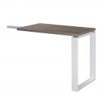 Denno Return Desk For Hoop Leg Desks Truffle Oak/White Gloss CF000010