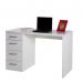 Mordano 1100cm Wide Desk + 4 Drawers White  Gloss CF000016