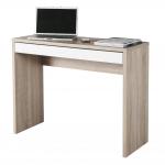Mordano 1000cm Wide Desk + Pull Out Drawer Sonoma Oak/White Gloss CF000021