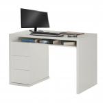 Mordano 1100cm Wide Desk + 3 Drawers White Gloss CF000022
