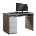 Mordano 1100cm Wide Desk + 3 Drawers Sonoma Oak/White Gloss CF000023