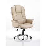 Chelsea Executive Chair Cream Bonded Leather With Arms EX000002