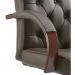 Chesterfield Executive Chair With Arms Brown Leather EX000003