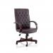 Chesterfield Executive Chair With Arms Burgundy Leather EX000004