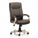 Finsbury Executive Chair Brown Leather With Arms EX000026