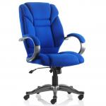 Galloway Executive Chair Blue Fabric With Arms EX000031