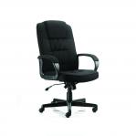 Moore Executive Chair Black Fabric With Arms EX000043