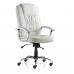 Moore Deluxe Executive Chair White Leather With Arms EX000047