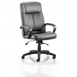 Plaza Executive Chair Black Bonded Leather With Arms EX000052