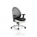 Revo Task Operator Chair White Shell Charcoal Mesh With Arms EX000055