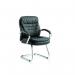 Rocky Cantilever Chair Black Leather High Back With Arms EX000062