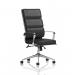 Savoy Executive High Back Chair Black Soft Bonded Leather With Arms EX000067