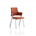 Enterprise Visitor Chair Tan Leather With Arms EX000109