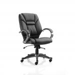 Galloway Executive Chair Black Leather With Arms EX000134
